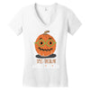 spec tacular pumpkin Women's V-Neck T-Shirt