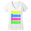 dance dance Women's V-Neck T-Shirt