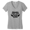 obama guns Women's V-Neck T-Shirt