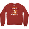 arm in cast Crewneck Sweatshirt