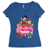 paw patrol birthday girl grandma Women's Triblend Scoop T-shirt