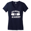 gilmour academy   as worn by dave   pink floyd   mens music Women's V-Neck T-Shirt