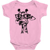 nerd giraffe Baby Bodysuit