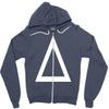 prism a triangle design graphic baseball jersey Zipper Hoodie