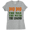 pop pop the man the myth the legend Ladies Fitted T-Shirt