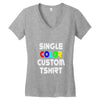single color custom t shirt Women's V-Neck T-Shirt
