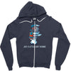 just a little light reading Zipper Hoodie