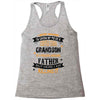 Super Cool Grandson Of A Freaking Awesome Father Racerback Tank