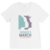 women's march 2017 on washington V-Neck Tee