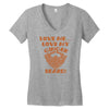 love me love my ginger beard Women's V-Neck T-Shirt