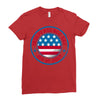 usa fourth of july Ladies Fitted T-Shirt