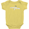 banksy style ak47 art   funny Baby Bodysuit