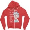 rick opinion Zipper Hoodie