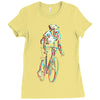 ride in 3d Ladies Fitted T-Shirt