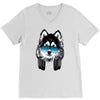huskie music V-Neck Tee