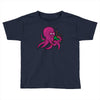 purple octopus playing the bagpipes Toddler T-shirt