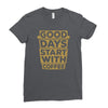 coffee addict Ladies Fitted T-Shirt