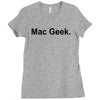 mac geek t shirt funny nerd gamer computer hipster humor apple Ladies Fitted T-Shirt