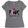 pink spread the hope Women's Triblend Scoop T-shirt