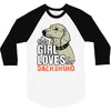 This Girl Loves Her Dachshund 3/4 Sleeve Shirt