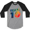 team 10 colorful 3/4 Sleeve Shirt