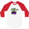 monster face 3/4 Sleeve Shirt