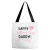 Happy Fathers Day Daddy! Baby Girl Any Name Customized Tote Bags