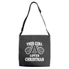 This Girl Loves Christmas Adjustable Strap Totes