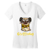 gryffindog pug Women's V-Neck T-Shirt
