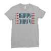 happy july 4th Ladies Fitted T-Shirt