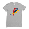 red blu yellow Ladies Fitted T-Shirt