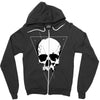space skull Zipper Hoodie