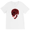 geometric skull V-Neck Tee