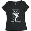 terrorist cat Women's Triblend Scoop T-shirt