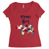mama bear floral Women's Triblend Scoop T-shirt