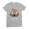 cute poo Ladies Fitted T-Shirt