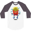 saiyan fries 3/4 Sleeve Shirt
