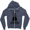 Princesses Are Born In January Zipper Hoodie