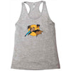 bat man and robin Racerback Tank