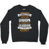 Super Cool Grandpa Of A Freaking Awesome Grandson Crewneck Sweatshirt