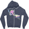 pb and jellyfish Zipper Hoodie