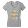I'm a march woman I was born with my heart Women's V-Neck T-Shirt