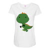 Cute Dinosaur Maternity Scoop Neck T-shirt
