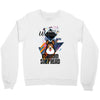 who loves german shepherd Crewneck Sweatshirt