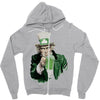 st patricks day  uncle sam Zipper Hoodie