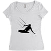 kitesurfing Women's Triblend Scoop T-shirt
