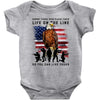 Honor Those Who Place Their Life On The Line Baby Bodysuit