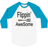 flippin awesome cooking greeting 3/4 Sleeve Shirt