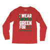 i wear emerald green for liver cancer awareness Long Sleeve Shirts