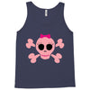 fummy pink skull long sleeve Tank Top